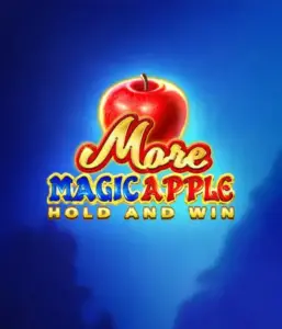 Enter the magical realm of More Magic Apple Hold and Win Slot by 3 Oaks Gaming, highlighting a shimmering red apple on a vivid blue background. This image conveys the game's theme of enchantment and wonder. Perfect for lovers of magical themes, the vibrant color scheme and attractive design make this slot stand out. 