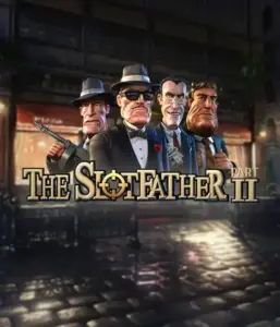 Enter the nefarious world of The Slotfather Part II game by Betsoft, featuring a lineup of iconic mafia characters in front of a dark urban backdrop. This graphic captures the dramatic atmosphere of the organized crime with its detailed character design and suspenseful setting. Ideal for players attracted to mafia stories, delivering a thrilling gaming experience. 